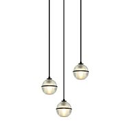 Misty 3-Light Pendant in Black