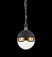 Matteo Torino 1 Light Pendant Light In Aged Gold Brass