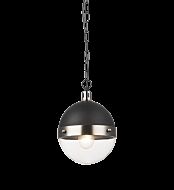 Matteo Torino 1 Light Pendant Light In Brushed Nickel