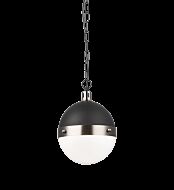 Matteo Torino 1 Light Pendant Light In Brushed Nickel