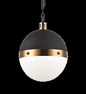 Matteo Torino 3 Light Pendant Light In Aged Gold Brass