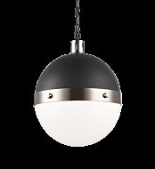 Matteo Torino 3 Light Pendant Light In Brushed Nickel