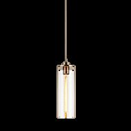 Matteo Bayou 1 Light Pendant Light In Aged Gold Brass