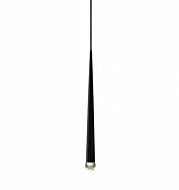 Matteo Renaie 1 Light Pendant Light In Matte Black