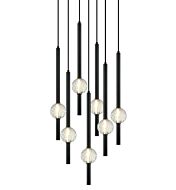 Windchimer 7-Light Pendant in Black