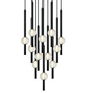 Windchimer 12-Light Pendant in Black