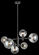 Averley 6-Light Chandelier in Black