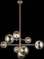 Averley 8-Light Chandelier in Aged Gold Brass