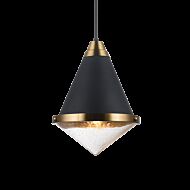 Matteo Lloyd 1 Light Pendant Light In Matte Black