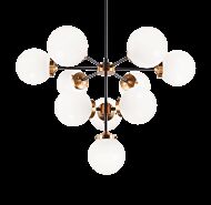 Matteo Maru 10 Light Chandelier In Aged Gold Brass