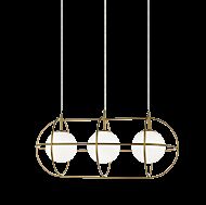 Matteo Eclipse 3 Light Pendant Light In Gold