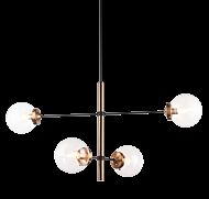 Matteo Enchant 4 Light Pendant Light In Aged Gold Brass