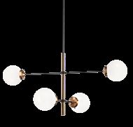 Matteo Enchant 4 Light Pendant Light In Aged Gold Brass