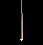 Matteo Reign 1 Light Pendant Light In Aged Gold Brass