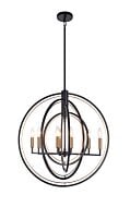 Odyssey 8-Light Pendant in Black