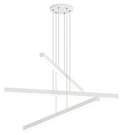 Presley 1-Light LED Chandelier in Matte White