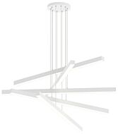 Presley 1-Light LED Chandelier in Matte White