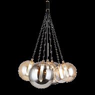 Matteo Magma 7 Light Chandelier In Black