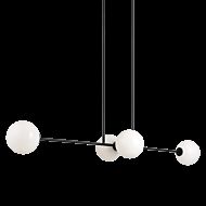 Matteo Novo 4 Light Chandelier In Black