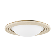 Zion Led Flush Mount in Patina Brass