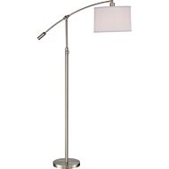 Quoizel Clift 65 Inch Floor Lamp in Brushed Nickel