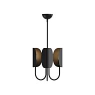 Seno 3-Light Chandelier in Matte Black