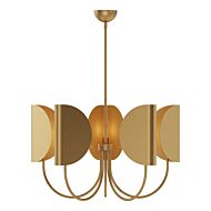 Seno 5-Light Chandelier in Aged Gold