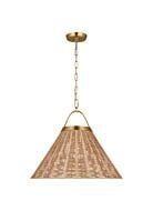 Whitby 1-Light Pendant in Burnished Brass