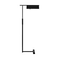 Foles 1-Light Floor Lamp in Midnight Black