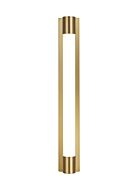 Loring 1-Light LED Bathroom Vanity Light in Burnished Brass