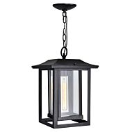 CWI Winfield 1 Light Black Outdoor Hanging Light