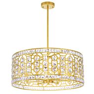 CWI Belinda 6 Light Chandelier With Champagne Finish