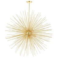 CWI Savannah 14 Light Chandelier With Gold Leaf Finish