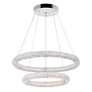 CWI Arielle LED Chandelier With Chrome Finish