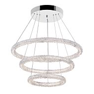 CWI Arielle LED Chandelier With Chrome Finish