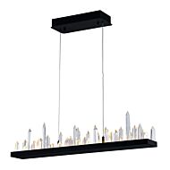 CWI Juliette LED Chandelier With Black Finish