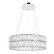 CWI Madeline LED Chandelier With Chrome Finish