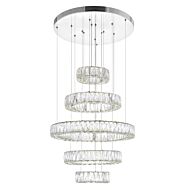 CWI Madeline LED Chandelier With Chrome Finish