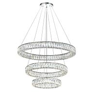 CWI Madeline LED Chandelier With Chrome Finish