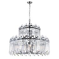 CWI Henrietta 12 Light Chandelier With Chrome Finish