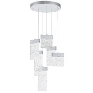 CWI Carolina LED Chandelier With Pewter Finish