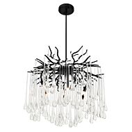 CWI Anita 6 Light Chandelier With Black Finish