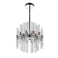 CWI Miroir 6 Light Mini Chandelier With Polished Nickel Finish