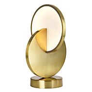 CWI Tranche LED Lamp With Brushed Brass Finish