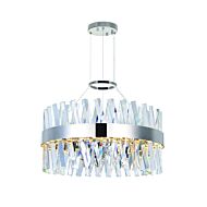 CWI Glace LED Chandelier With Chrome Finish