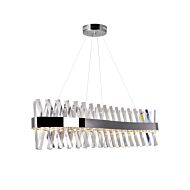 CWI Glace LED Chandelier With Chrome Finish