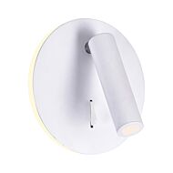 CWI Private I LED Sconce With Matte White Finish