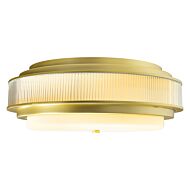 CWI Valdivia 5 Light Satin Gold Flush Mount