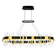 CWI Aya LED Integrated Pearl Black Chandelier