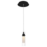 CWI Olinda LED Integrated Black Mini Pendant